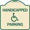 Signmission Handicapped Parking Heavy-Gauge Aluminum Architectural Sign, 18" x 18", TG-1818-24629 A-DES-TG-1818-24629 - alternate 1